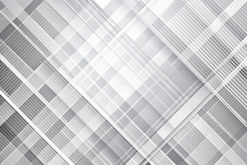 Fototapeta premium Gray and white diagonal line architecture geometry tech abstract subtle background vector illustration