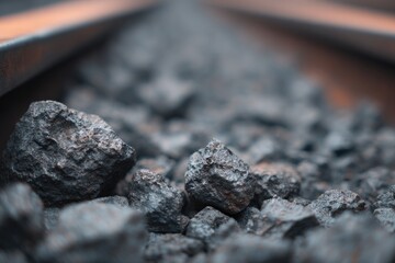 clean image of close-up on mining equipment