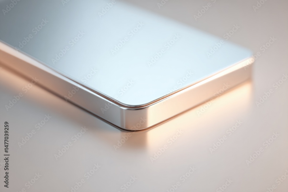 Poster clean minimalistic 3d render of modern electronic devices with ample copy space