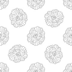 Pattern for textile or kitchen in hand draw style. Monochrome pattern