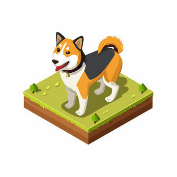 3d disagn akitav -inu dog hatiko