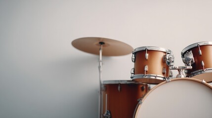 close-up of various musical instruments neatly arranged on plain white background reflecting different genres with