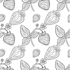 Pattern for textile or kitchen in hand draw style. Monochrome pattern