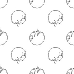 Pattern for textile or kitchen in hand draw style. Monochrome pattern