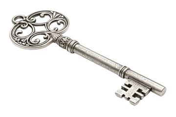 Ornate Vintage Key with Intricate Design and Classic Style