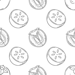 Pattern for textile or kitchen in hand draw style. Monochrome pattern