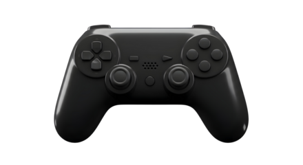 Black video game controller