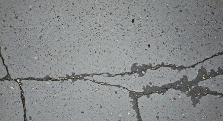 Obraz premium Cracked Asphalt's Embrace