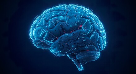 Futuristic brain illustration symbolizing artificial intelligence advances