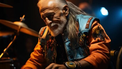 An inspiring artist showcases his talent while playing instruments at an energetic gathering. The atmosphere buzzes with creativity and passion, drawing in captivated listeners