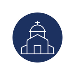 Church Icon Vector Stock Illustration