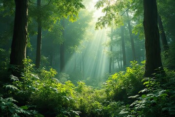 Obraz premium Magical Woodlands Oasis