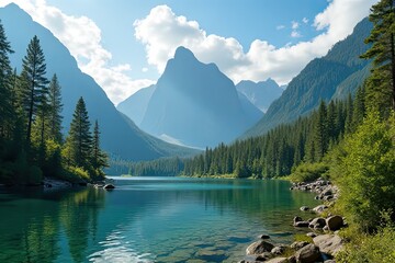 Magnificent Nature Scene at National Park