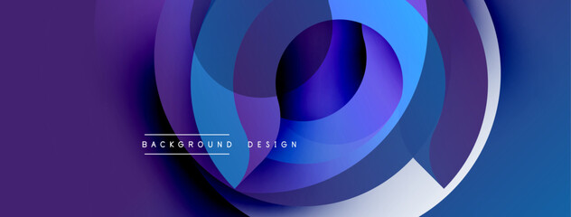 Abstract fluid shapes overlap, creating dynamic purple, blue gradients. Modern design element for backgrounds, presentations.