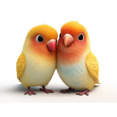 bird, illustration, animal, vector, cartoon, cute, animal body part, blue, feather, togetherness, beak, nature, red, characters, cut out, horizontal, ideas, fun, multi colored, animal wildlife, animal