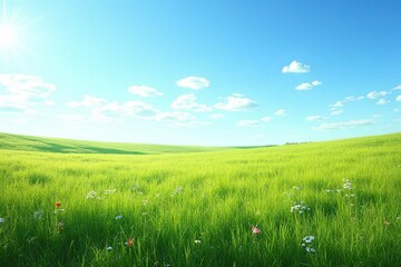 Fototapeta premium Meadow Blossoms in Full Sunlight