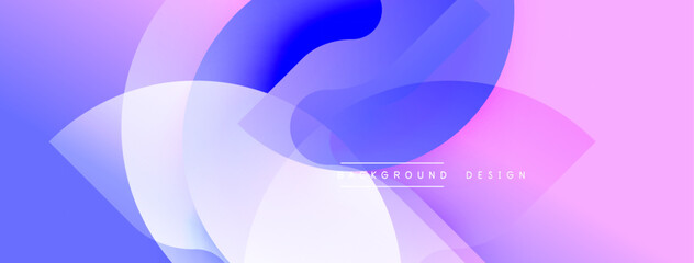 Abstract fluid shapes, vibrant purple hues, soft gradients. Modern design element, dynamic composition, smooth transitions.