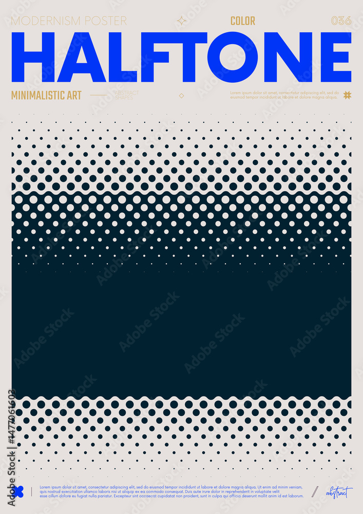 Poster modern abstract poster, raster version of high quality and resolution, artwork with geometric postmo