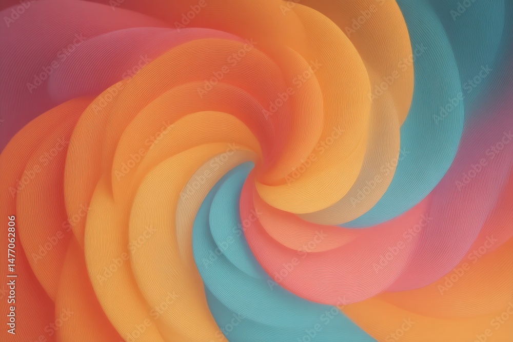 Poster minimalistic visual with intricate psychedelic patterns