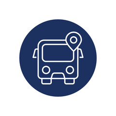 Bus Icon Vector Stock Illustration