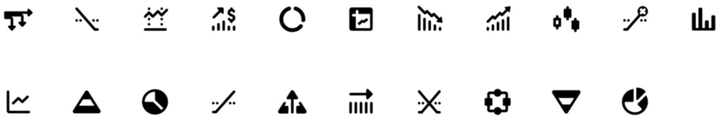 Set of Business Charts icons