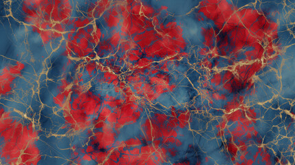 Elegant marble pattern with vibrant colors and metallic lines