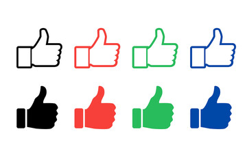 like icons, set of like button, set of like icons, thums up, set of thumbs up icons, thumb up icons, set of thumbs up, like button,