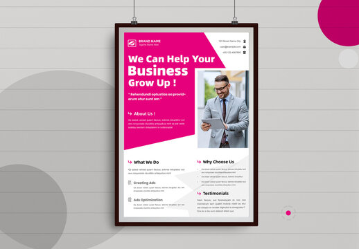 Grow Your Business Poster Layout