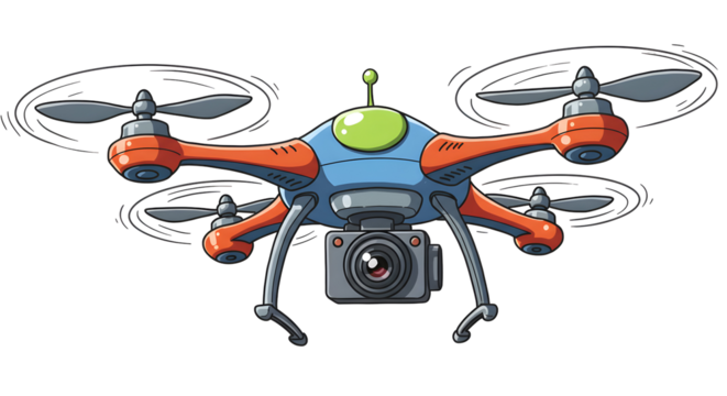 Drone illustration graphic design