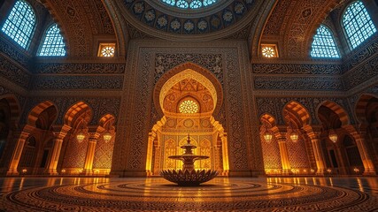 Obraz premium Traditional Mabkhara, Warm Lighting, Empty Space Design