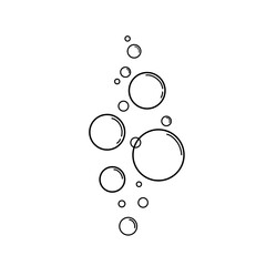 vector illustration of a bubble water