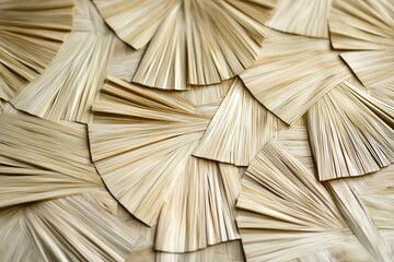 woven palm leaf design for green decor