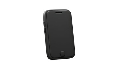 Naklejka premium Gray smartphone with protective case