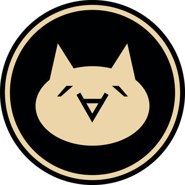 monacoin logo vector illustrations. 3d drawing.