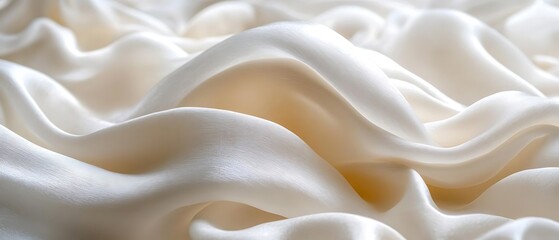 Obraz premium Creamy silk fabric texture
