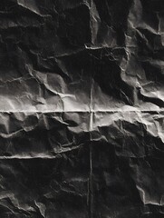 Folded Paper Cut texture with dark grunge surface and sharp crease lines