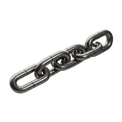 Obraz premium Metal Chain Illustration on a Plain Background for Security Concepts