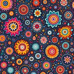 Seamless floral pattern design features a pink flower vector illustration with a vintage textile texture