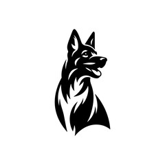 Obraz premium vector illustration of a dog silhouette
