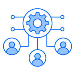 Obraz premium Resource Management Icon