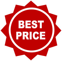 best price badge icon red 