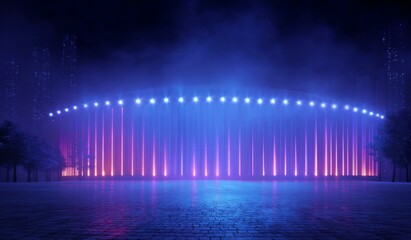 Neon Cityscape at Night