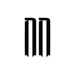 NN monogram logo design letter text name symbol monochrome logotype alphabet character simple logo