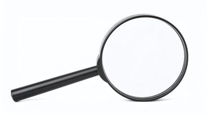 Glass Magnifier on White Surface..