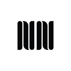 NN monogram logo design letter text name symbol monochrome logotype alphabet character simple logo
