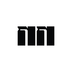 NN monogram logo design letter text name symbol monochrome logotype alphabet character simple logo