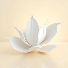 Fototapeta premium Graceful White Petals Dancing in Surreal Suspension