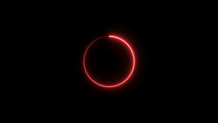 abstract neon circle illustration. background 4k illustration. 