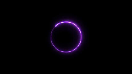 abstract neon circle illustration. background 4k illustration. 
