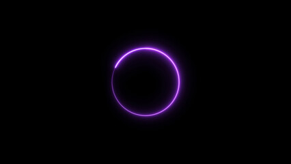 abstract neon circle illustration. background 4k illustration. 